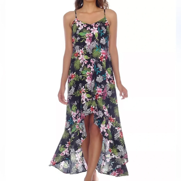 RAVIYA Floral-Print Swim Cover-Up Dress size Medium NWT - Picture 1 of 11